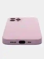 Сиреневый чехол силиконовый для iPhone 7/8/7 Plus/11/12/13 Pro Max/12 Pro, со стеклянной панелью