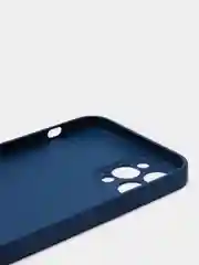 Темно-синий чехол силиконовый для iPhone 7/8/7 Plus/11/12/13 Pro Max/12 Pro, со стеклянной панелью