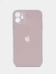Бежевый меланж чехол силиконовый для iPhone 7/8/7 Plus/11/12/13 Pro Max/12 Pro, со стеклянной панелью