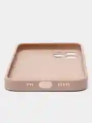 Кремовый чехол силиконовый для iPhone 7/8/7 Plus/11/12/13 Pro Max/12 Pro, со стеклянной панелью