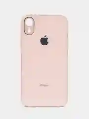 Кремовый чехол силиконовый для iPhone 7/8/7 Plus/11/12/13 Pro Max/12 Pro, со стеклянной панелью