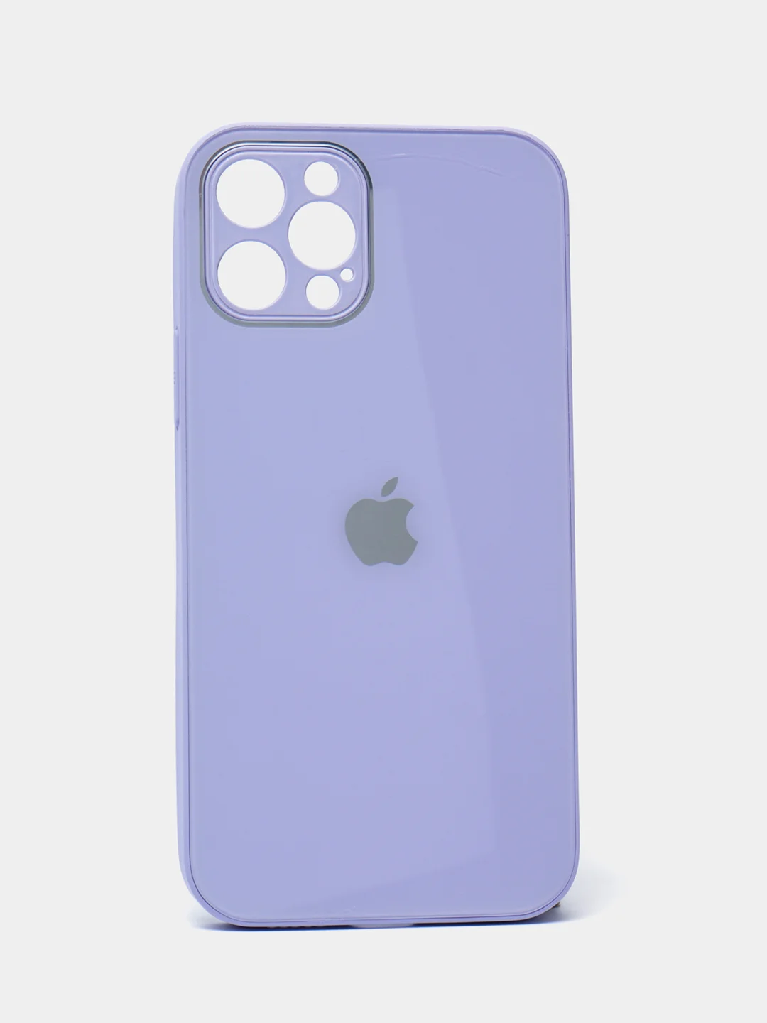Лавандовый чехол силиконовый для iPhone 7/8/7 Plus/11/12/13 Pro Max/12 Pro, со стеклянной панелью