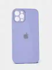 Лавандовый чехол силиконовый для iPhone 7/8/7 Plus/11/12/13 Pro Max/12 Pro, со стеклянной панелью
