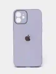 Светло-синий чехол силиконовый для iPhone 7/8/7 Plus/11/12/13 Pro Max/12 Pro, со стеклянной панелью