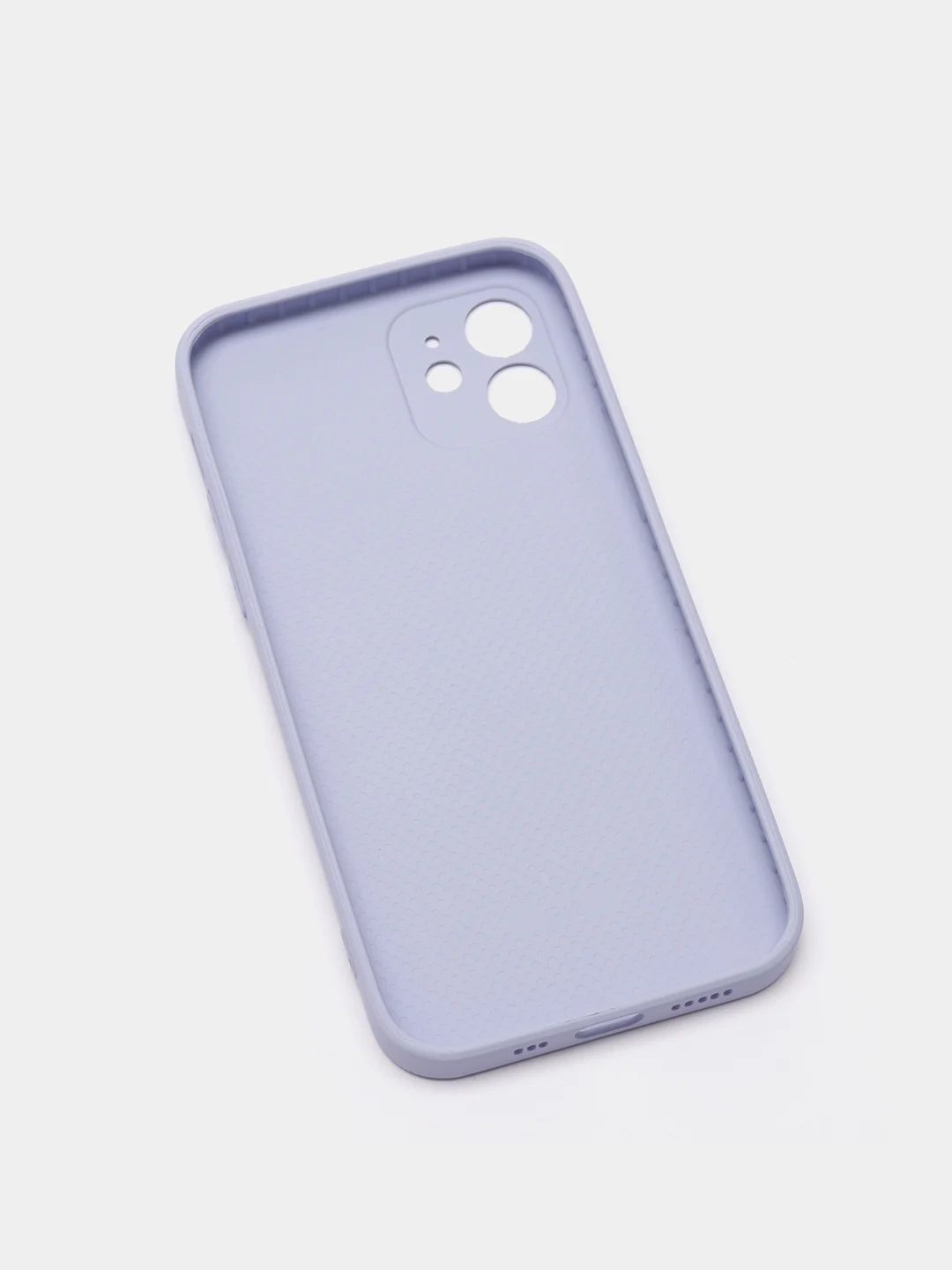 Светло-синий чехол силиконовый для iPhone 7/8/7 Plus/11/12/13 Pro Max/12 Pro, со стеклянной панелью