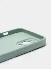 Мятный чехол силиконовый для iPhone 7/8/7 Plus/11/12/13 Pro Max/12 Pro, со стеклянной панелью