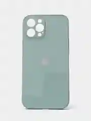 Мятный чехол силиконовый для iPhone 7/8/7 Plus/11/12/13 Pro Max/12 Pro, со стеклянной панелью