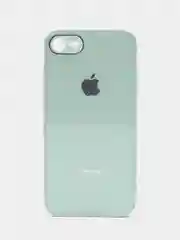Мятный чехол силиконовый для iPhone 7/8/7 Plus/11/12/13 Pro Max/12 Pro, со стеклянной панелью