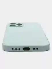 Мятный чехол силиконовый для iPhone 7/8/7 Plus/11/12/13 Pro Max/12 Pro, со стеклянной панелью