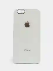 Белый чехол силиконовый для iPhone 7/8/7 Plus/11/12/13 Pro Max/12 Pro, со стеклянной панелью