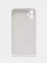 Белый чехол силиконовый для iPhone 7/8/7 Plus/11/12/13 Pro Max/12 Pro, со стеклянной панелью