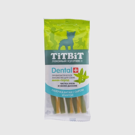 Жевательный снек TitBit Dental, зубочистка для собак