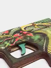 Зеленый деревянный пистолет Headshot Хэдшот, резинкострел