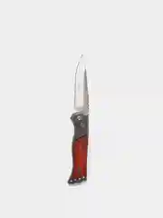 Коралловый нож складной, автоматический, деревянная ручка, клинок 6,2 см