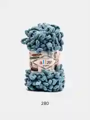 Светло-синий пряжа с большими петельками Puffy Alize (Ализе Пуффи), разные цвета