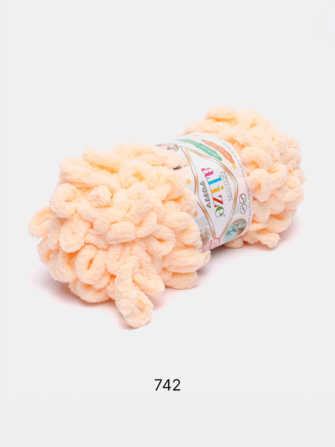 Лимонный пряжа с большими петельками Puffy Alize (Ализе Пуффи), разные цвета