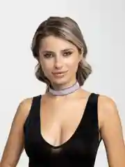 Фиолетовый чокер со стразами, женское украшение на шею, 6 цветов