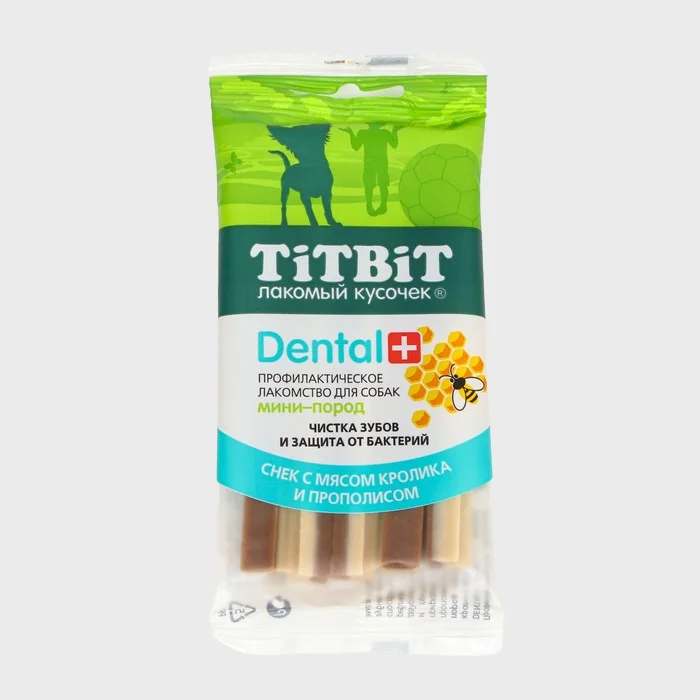 Жевательный снек TitBit Dental, зубочистка для собак