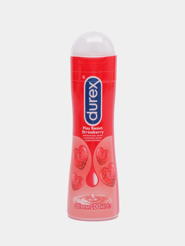 Интим гель-смазка DUREX Play Sweet Strawberry (с ароматом сладкой клубники) 100мл