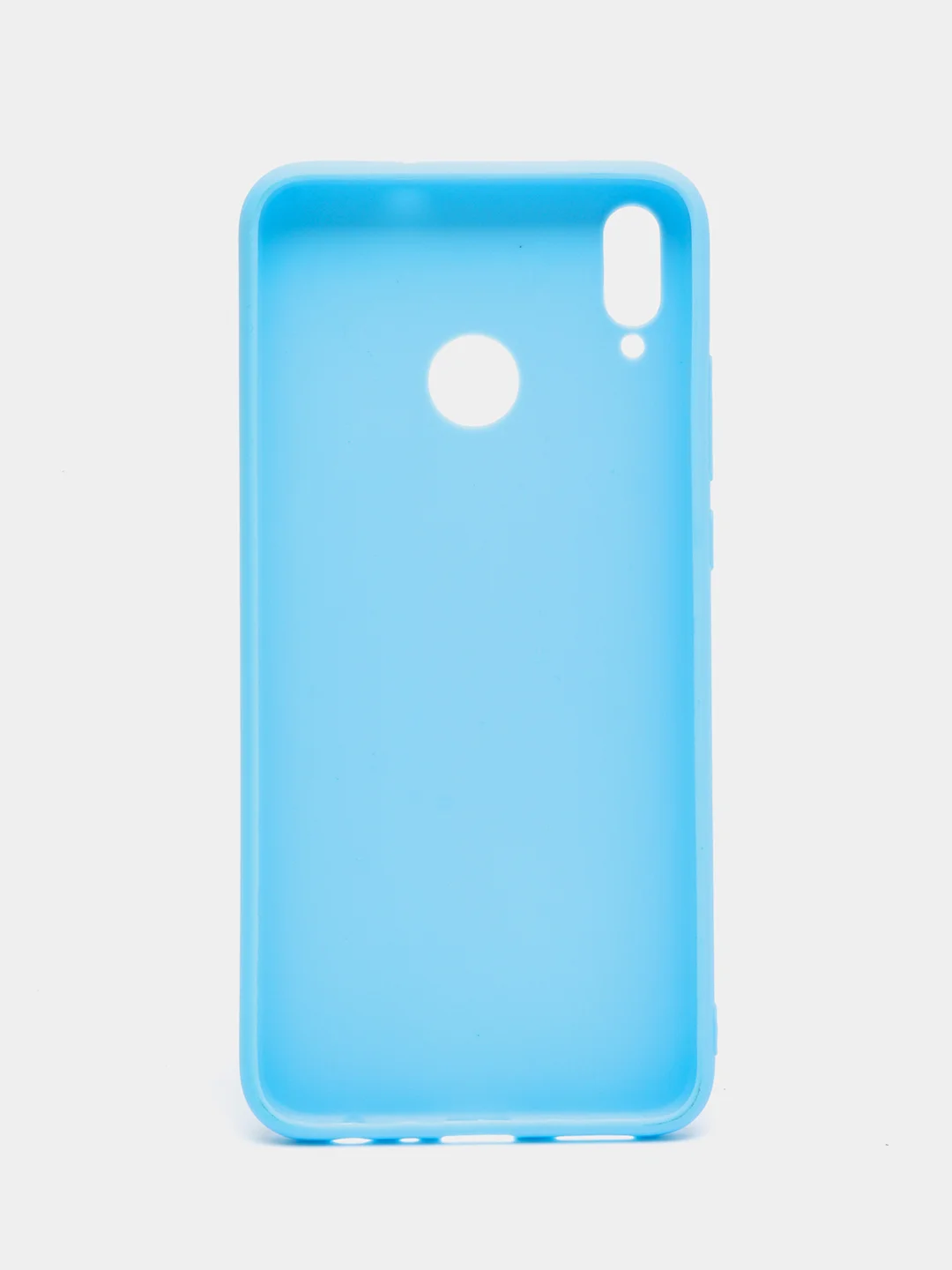 Голубой чехол Huawei Honor 8X силиконовый цветной матовый (Хуавей Хонор 8Х)