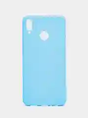 Голубой чехол Huawei Honor 8X силиконовый цветной матовый (Хуавей Хонор 8Х)