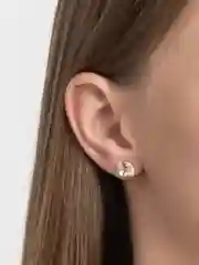 Карамельный серьги-гвоздики круглые