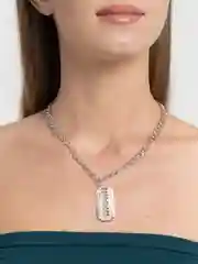 Серебряный цепочка с подвеской лезвие унисекс