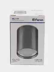 Серебряный светильник потолочный с клеммой в комплекте, Feron ML177
