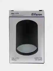 Серебряный светильник потолочный с клеммой в комплекте, Feron ML177