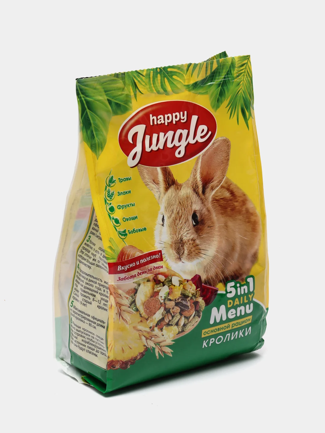 Корм для кроликов HAPPY JUNGLE, 400 г