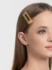 Желтый заколка для волос "Блики"