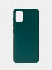 Зеленый чехол Samsung Galaxy A51 (Самсунг Галакси А51) силиконовый, цветной, матовый