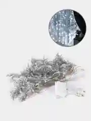 Белый гирлянда штора светодиодная