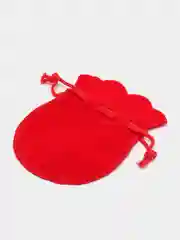 Алый мешочек для упаковки подарка