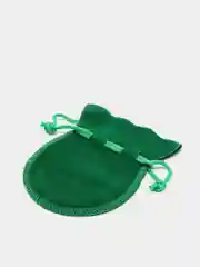 Зеленый мешочек для упаковки подарка
