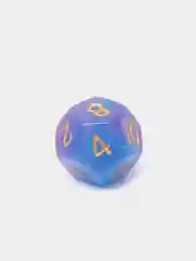 Фиолетовый дайсы-кубики "Галактика" для Dungeons and Dragons (ДнД), 7 штук