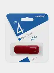 Красный флешка SmartBuy CLUE, USB 2.0, 4-128 GB