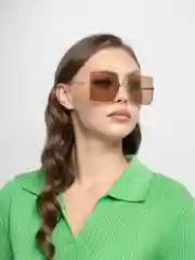 Коричневый солнцезащитные очки Quad