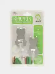 Крючки на липучке "Кошки", набор 2 штуки, металл