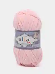 Бежевый пряжа плюшевая Alize Velluto, 100% микрополиэстер, 100 г, 68 м