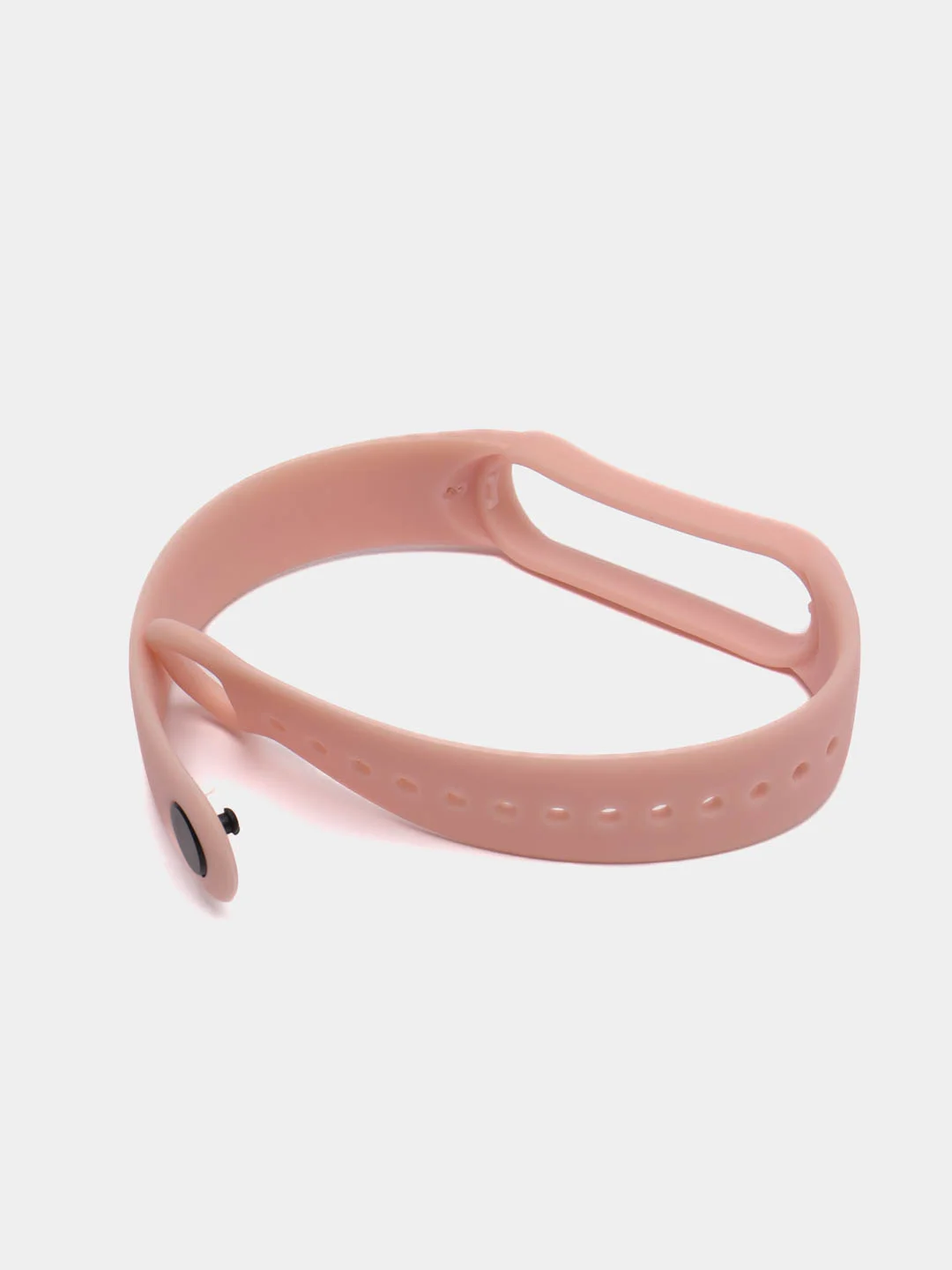 Бежевый ремешок силиконовый для браслета Xiaomi Mi Band 5, 6, 7