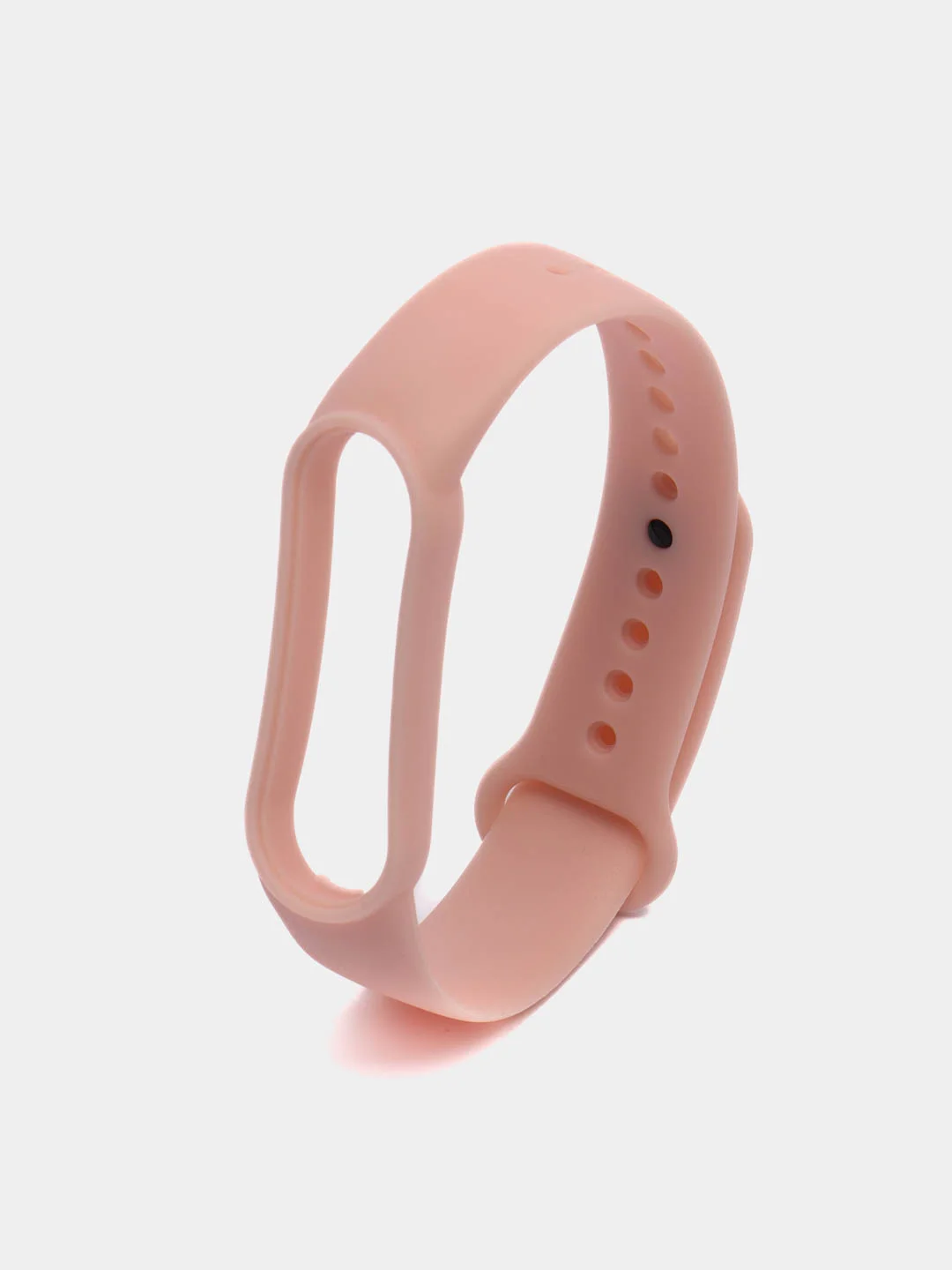 Бежевый ремешок силиконовый для браслета Xiaomi Mi Band 5, 6, 7