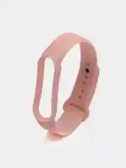 Бежевый ремешок силиконовый для браслета Xiaomi Mi Band 5, 6, 7