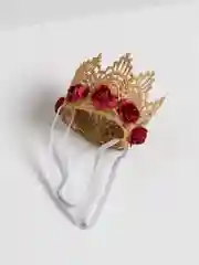 Белый повязка для детей "Корона с цветами"
