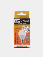Лампа светодиодная Ecola LED Premium, 8W, 220V, E14, 4000К, белый