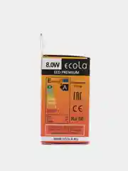 Лампа светодиодная Ecola LED Premium, 8W, 220V, E14, 4000К, белый