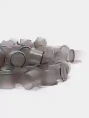 Колпачки для тату-краски, на плоском основании, серые