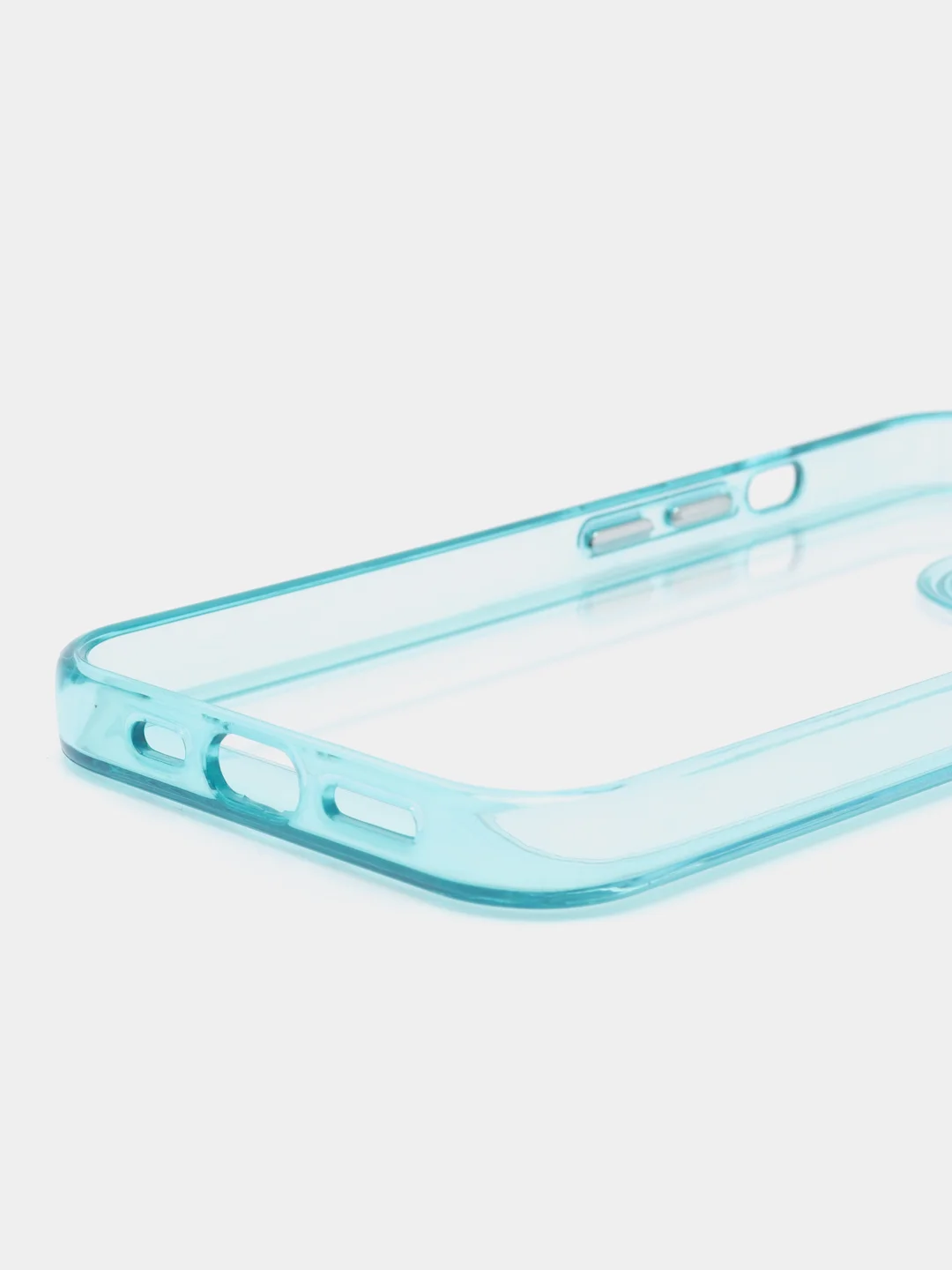 Тёмно-бирюзовый чехол Armour для iPhone 13 Pro, противоударный, полупрозрачный, твердый