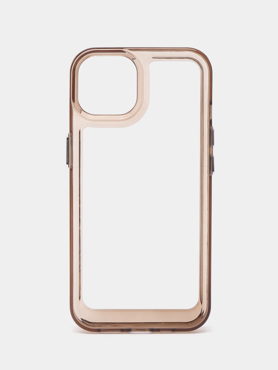 Тёмно-коричневый чехол Armour для iPhone 13 противоударный, полупрозрачный