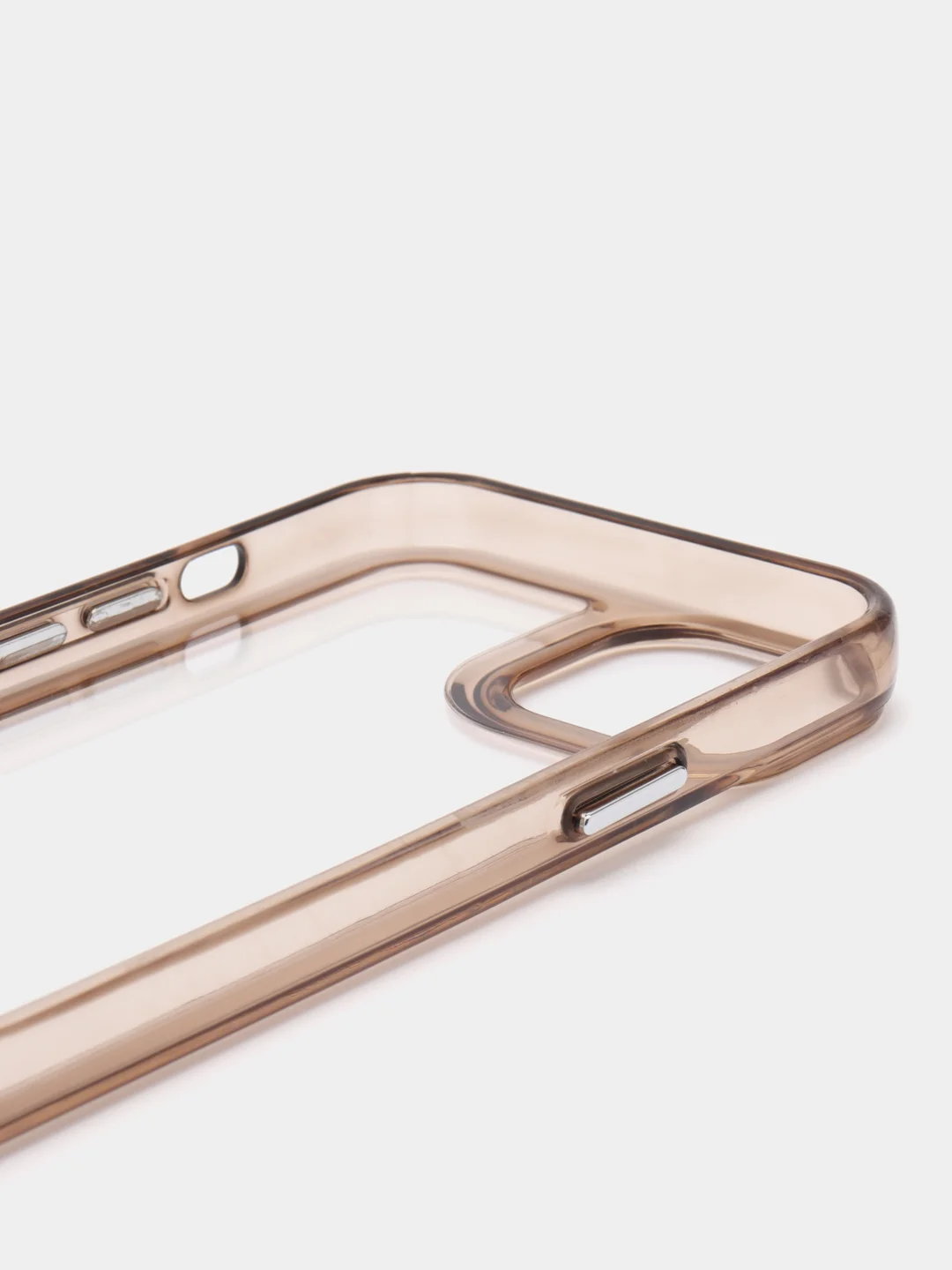 Тёмно-коричневый чехол Armour для iPhone 13 противоударный, полупрозрачный